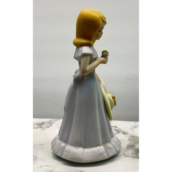 Growing Up Birthday Girls Age 12 Porcelain Blonde Figurine 1981 Enesco - Picture 6 of 7